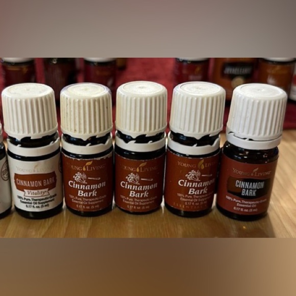 Young Living (5) 5 ml bottles of cinnamon bark essential oil